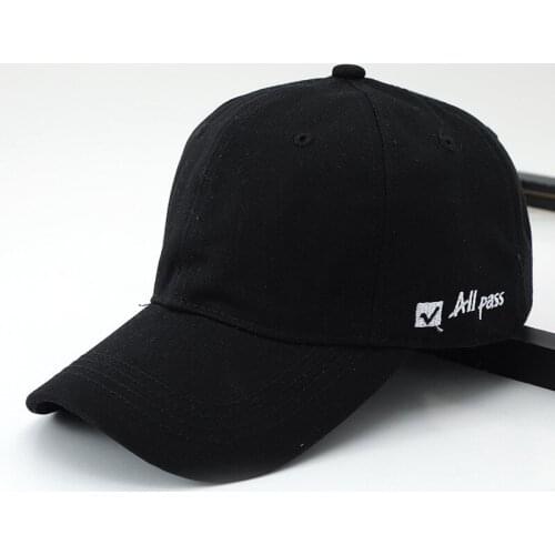 Broadside All Pass Letter Embroidery Cotton Baseball Cap Adjustable Snapback Cap for Men and Women 89