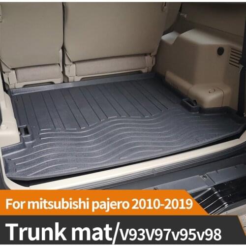 Trunk mat Tail box cushion Car protective pad Car Fully enclosed trunk protection mat Interior For mitsubishi pajero 2010-2019