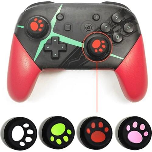 4pcs Cat Paw Thumb Grip Cap For PS5 PS4 XBOX Controller Rocker Cap Joystick Thumbstick Case Gamepad Cover Shell Accessories