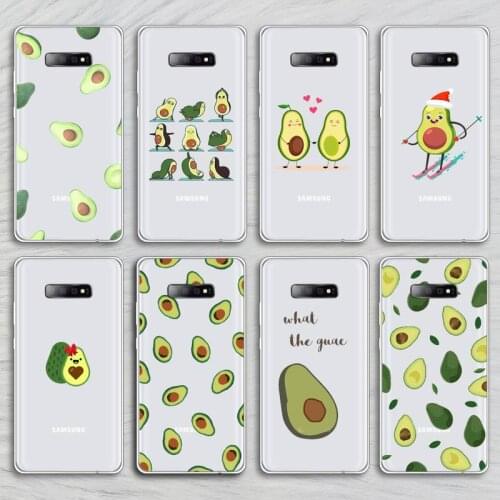 Avocado cute Phone Case Transparent For Samsung Galaxy A71 A21s S8 S9 S10 plus note 20 ultra