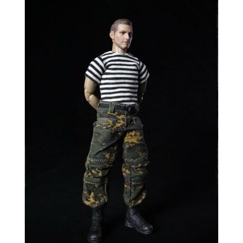 1/12 Scale Russian T-shirt Model for 6" Action Figure Doll