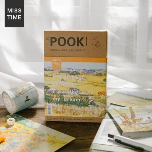 30 Sheets/Set New Van Gogh Oil Painting Series Paper Postcard Greeting Card Birthday Gift Card Message Card