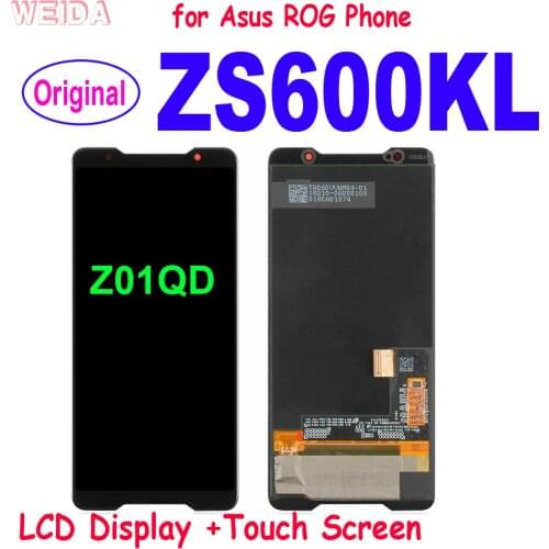 Original for Asus ROG Phone II ZS600kl LCD Display Touch Screen Digitizer Assembly Replacement for Asus ZS600KL Z01QD LCD Screen