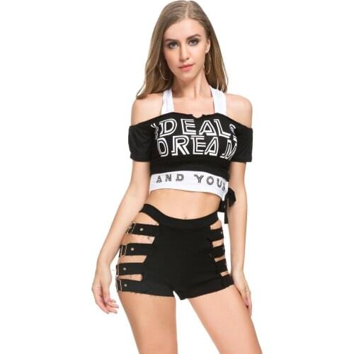 Sexy High Waist Beach Vacation Casual Denim Shorts Patchwork Summer Side Hollow Out Lace Up Buckle Jeans Pants Club Party Wear