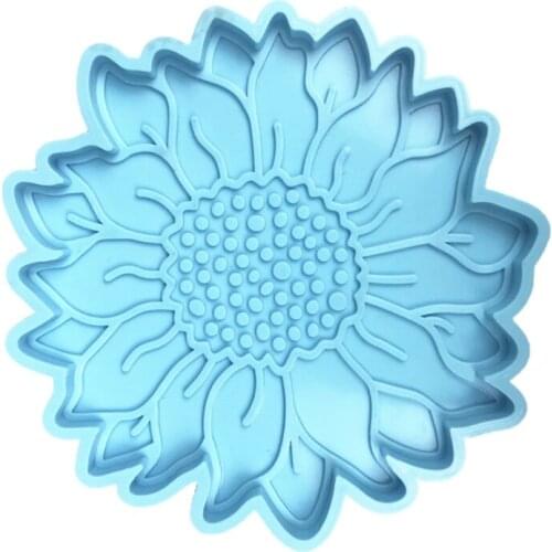 Handcraft Sunflower Coaster Epoxy Resin Mold Cup Mat Pad Silicone Mould DIY Crafts Home Decoration Casting Tools