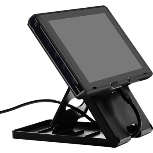 Portable Travel Accessories For nintendo switch conosle stand Mini Bracket Black Adjustable For Pad Phone Switch Lite Holder