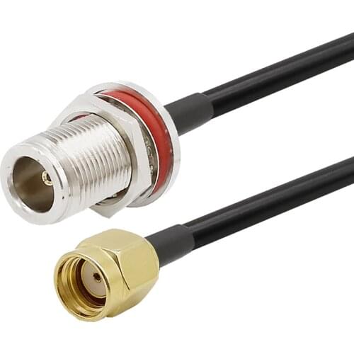 RP SMA Male to N Female RG58 Cable for 4G LTE Router Gateway Cellular Cell Phone Signal Booster Amplifier Ham Radio Amateur Radi