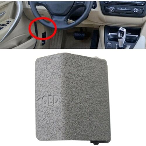 Gray Car Socket OBD Plug Cover Trim Cap For BMW F20 F21 F30 F31 2011-2017 & F32 F33 F34 F35 F80 M3 F82 F83 M4 2013-2016 LHD Only