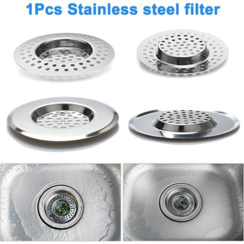 Kitchen Sink Strainer Stainless Steel Drain Filter with Large Wide Rim GQ