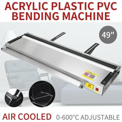 49" (1250mm) Upgraded Air Cooled Acrylic Light Box Plastic PVC Bending Machine Heat Bender 1200W 0-600°C Adjustable