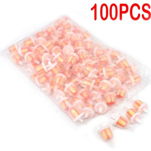 100pcs Universal Gas Oil Fuel Filter 50cc 70cc 90cc 110cc 150cc Atv Dirt bikes Go Karts, Scooters , Motorcycle
