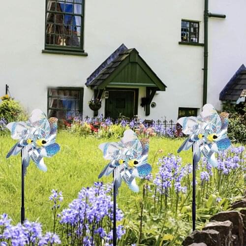 Bird Repelling Device Multipurpose Bird Repellent Windmill Decorative Artware for Backyard Park