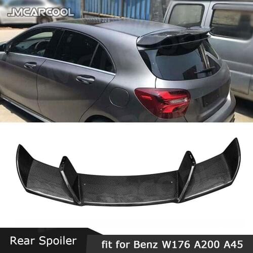Carbon Fiber / FRP Rear Roof Spoiler Tail Trunk Wings For Benz W176 A200 A250 A45 AMG 2013-2017 RZ Style Boot Racing Spoiler