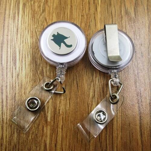 Flying Squirrel ID Badge Reel gift for him/her friend family retractable recoil id badge holder work fun