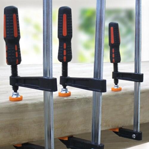 1Pc Heavy Duty F Clamp Quick Ratchet Release Speed Squeeze Carpenter Clip Work Bar F Clamp Clip Kit Woodworking Tool