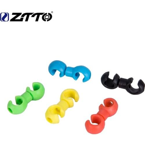 10Pcs ZTTO MTB Mountain Bike Road Brake Shifting Cable Housing Rotating S-Hooks C-Clips Cable-Cross Bicycle Parts
