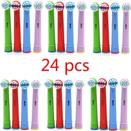 24pcs Tooth Brush Heads Replacement Children kids Brush Heads fit for Oral Pro-Health B Stages Dory Electric Toothbrush