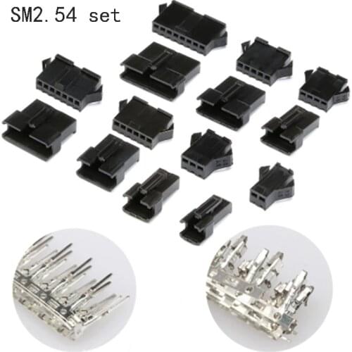 280 pieces 28 kit 2.54 mm terminal male/female pin cable plug 2pin-9pin electrical jumper connector housing wire connector kit