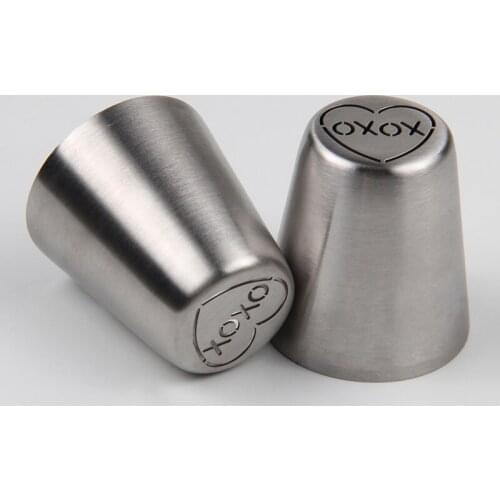 Free Shipping Stainless Steel 18/8 Cake Decorating Icing Piping Nozzle( XOXO Design) for Valentines' Day #VD0020