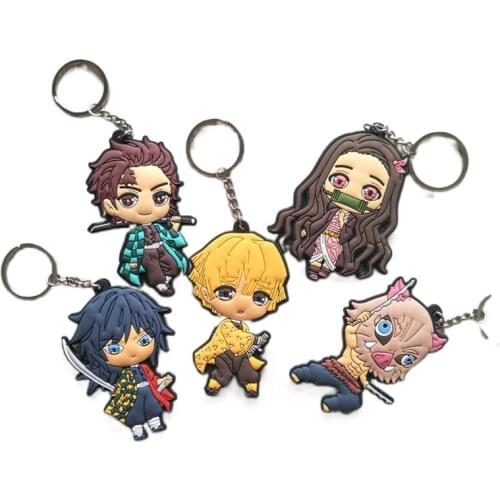 Animation Peripheral Demon Slayer Blade Keychain Cartoon Ornament Personality Bag Pendant Event Jewelry Fans Brelok Gift