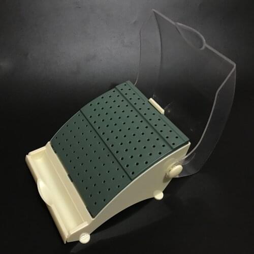 142 Holes Dental Burs Bur Block Holder Holds /Holder Station+Pull Out Drawer Set