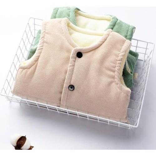 2020 Kids Down Jacket Vest Girls Boys Vest Baby Waistcoat Warm Toddler Clothing Children Clothes autumn Winter