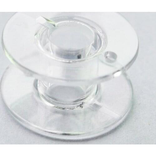 Hot 10Pcs Sewing Clear Plastic Sewinc Machine Empty Bobbin for Brother singer Janome