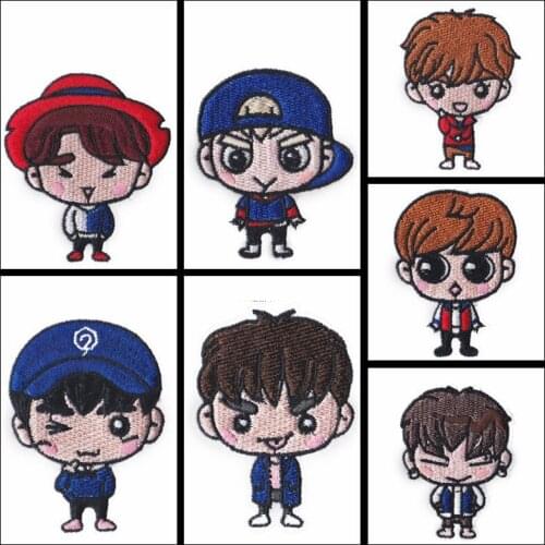 Delicate Kawaii Boys Sports Boys Duck-tongued Cap Boy Embroidered Patches wholesale for clothing Patch T-shirt Clothes Stickers