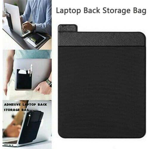 Adhesive Laptop Back Storage Bag Multi-Pocket Storage Bag Tablet Holder Storage Computer Tablet Accessories Storage case