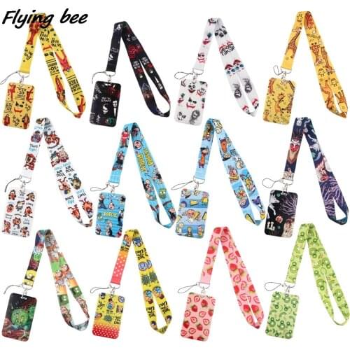 Flyingbee X1660 Fruits Clown Bank Credit Card Holder Wallet Bus ID Name Work Card Holder For Student Card Cover Business Card