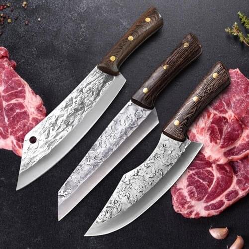 Forged kitchen knife Butcher Knife Boning Knife Kitchen chefknife Stainless Steel Slicing Knife Household kitchen Cooking Tools
