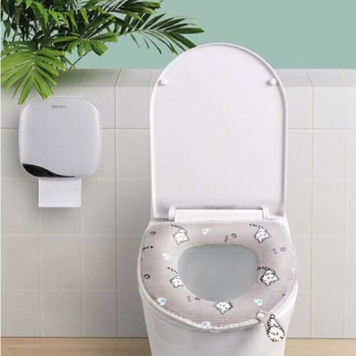 Hot Sellings Bathroom Toilet Seat Cushion Closestool Washable Soft Warmer Mat Cover Pad Seat Bathroom Accessory