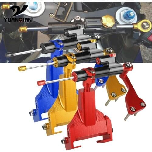 Motorcycle Steering Stabilizer Damper Mounting Kit Bracket Safety Control Reversed For Yamaha MT07 FZ07 MT-07 FZ-07 2016-2018