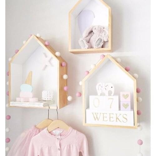 MylbNordic Style String Ornament Home Decoration Pendant Macaron Color Hair Ball String Ornament Girl Childrens Room Decoration