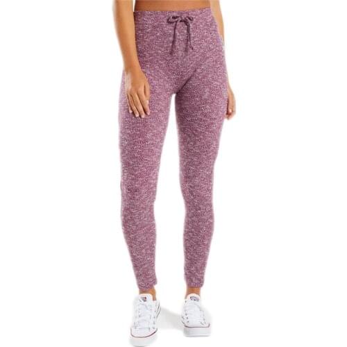 European Style Tight fit Fitness Pants Slounge Leggings Charcoal Marl Sexy High Waist Pushes up Hips Quick-dry Running Yoga Pant