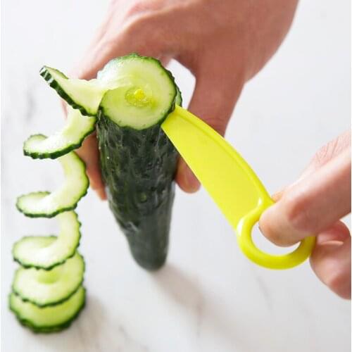 Fruit Vegetables Slicer Shredder Cutter Spiral Planer Coiler Carving Knives Vegetable Cucumber Cutting Tools Spiral Cuter