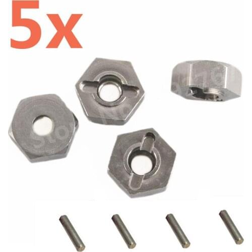 Wholesale 5Packs/Lot 4Pcs/Pack HSP Aluminum Wheel Hex Nut 12mm 102042 (02134) Upgrade Parts For 1/10th 4WD R/C Hitmoto Redcat