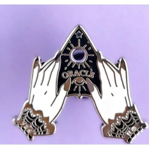 Oracle Ouija Board Supernatural Enamel Brooch Pin Backpack Hat Bag Lapel Pins Badges Women Mens Fashion Jewelry Accessories