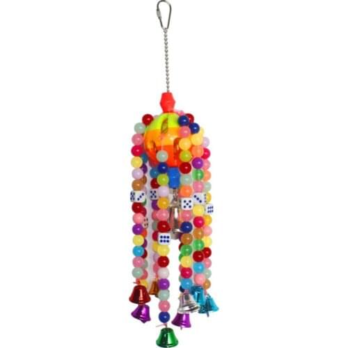 Plastic Ball Bird Toys Bird Cages Adornment Handcrafts Colorful bird toys Pet toy festival Cages Parts595 for Small Parrots