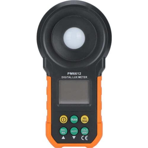 PM6612 Portable High Accuracy Handheld Digital Light Meter Luxmeter Illuminometer Testing Instrument