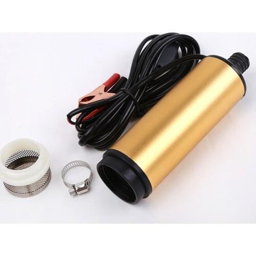 Portable Mini 12V 24V DC Electric Submersible Pump For Pumping Diesel Oil Water Aluminum Alloy Shell 12L/min Fuel Transfer Pump