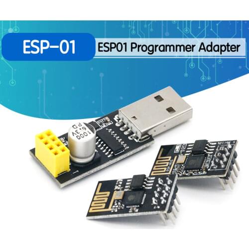 ESP01 Programmer Adapter UART GPIO0 ESP-01 Adaptaterr ESP8266 CH340G USB to ESP8266 Serial Wireless Wifi Developent Board Module