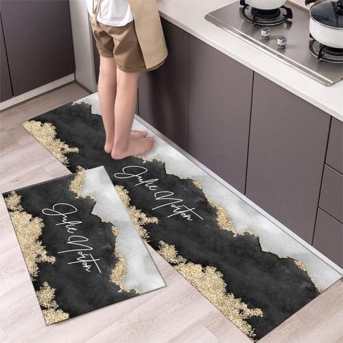 Modern Kitchen Mat Long Strip Entrance Doormat Anti-Slip Floor Mat Absorbent Rugs Balcony Hallway Area Carpet Tapis Cuisine