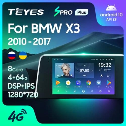 TEYES SPRO Plus For BMW X3 F25 2010 - 2017 Car Radio Multimedia Video Player Navigation GPS Android 10 No 2din 2 din dvd