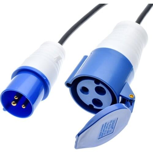 IEC309 316P6 to 332C6 Extension cords,make the 316C6 to be 332C6 16 Amps, 250V