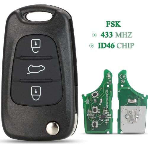 Bilchave 433Mhz FSK ID46 Chip Remote Key 3B For Kia Rio 3 Picanto Ceed Cerato Sportage K2 K5 For Hyundai I30 IX35 TOY40 Blade