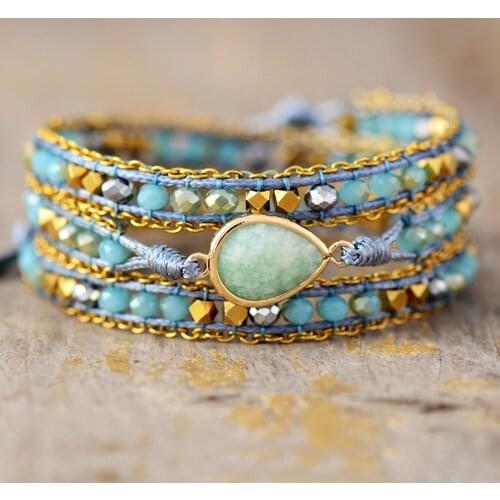 Unique Multilayers Wrap Bracelets Bling Crystals Strands Teengirls Beads Bracelet Bohemian Vegan Jewelry Bijoux Dropshipping