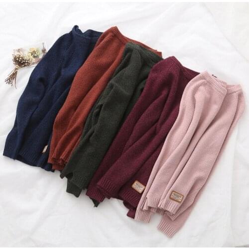 HStar Feminina Autumn Winter Harajuku Women Sweater Women Pullovers CasualSplit Korean Knitwear Plus Size Jumper