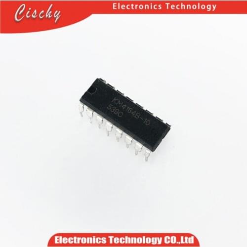 10pcs/lot 4164 KM4164B KM4164B-10 KM4164B-12 KM4164B-15 DIP16 64K x 1-bit dynamic RAM and page mode chip