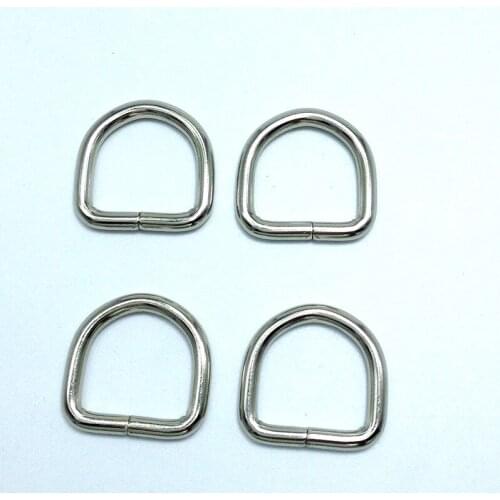 20mm x 20 mm Unwelded D Ring Metal Handbag Hardware Findings ,3.8mm thick